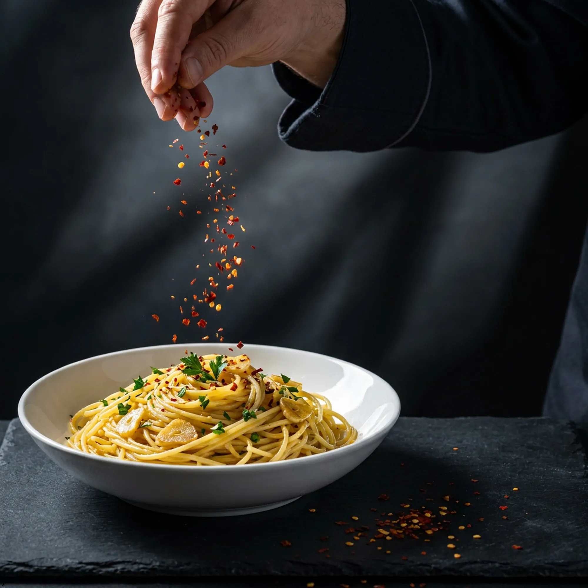 oregano, chilli flakes, peri peri